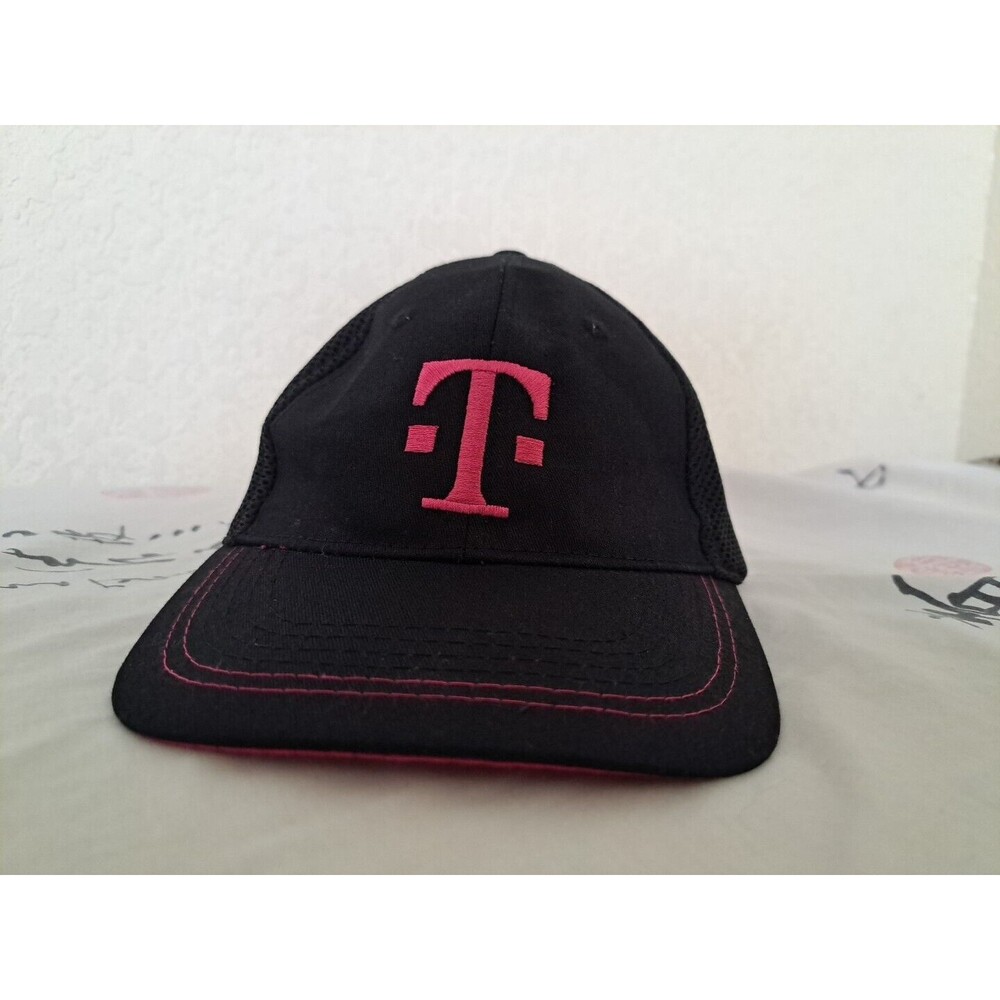 T-MOBILE TUESDAYS Employee Uniform Black Pink Magenta Mesh Adjustable Hat